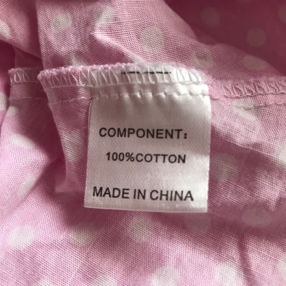 Hsastutor Pink Polka Dot Sleeveless Swing Dress Girls Cosplay Halloween Dress Up - Picture 9 of 10